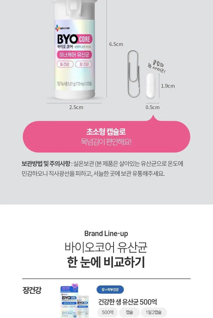 [소주연 PICK] CJ 바이오코어 이너케어 질건강 유산균 30+3캡슐 (단품/기획) 상세페이지 15